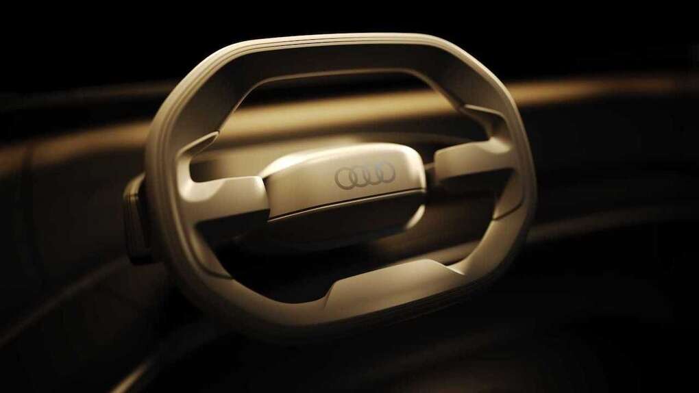 Audi Grand Sphere concept steering teaser