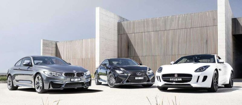 BMW M4 vs Lexus RC F vs Jaguar F Type Coup V6 S main