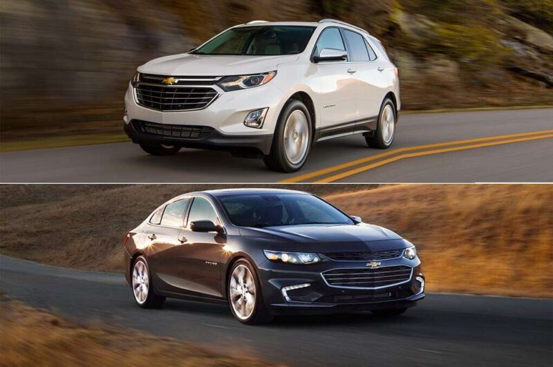 Comparison between the 2018 Chevrolet