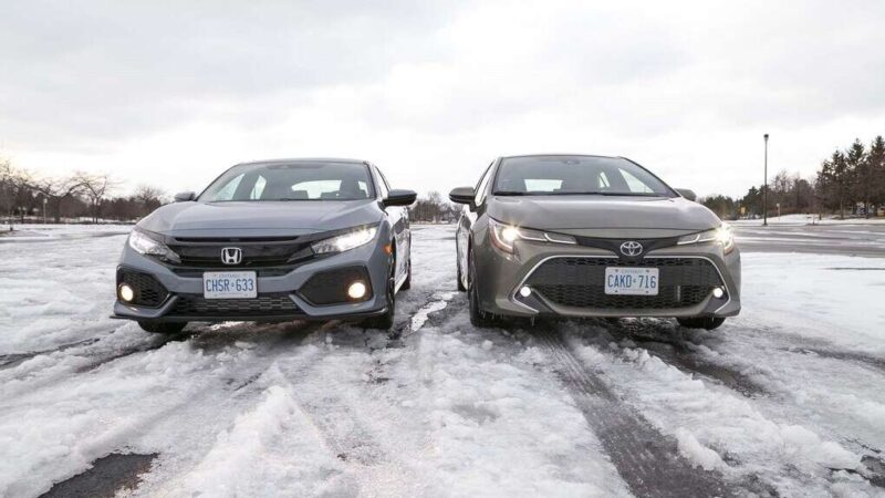 Toyota Corolla 2019 and Honda Civic 2019 1