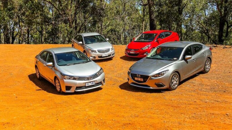 comparison between Civic Corolla Cruze Elantra Focus Jetta Mazda 3 Kia Cerato