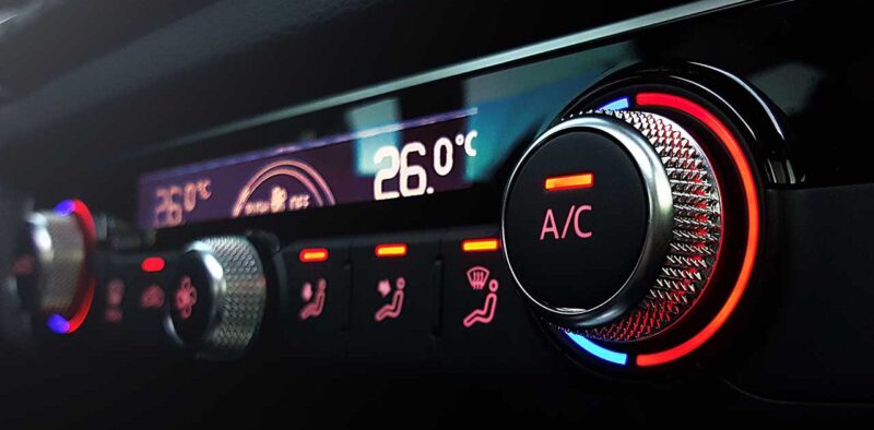 the car air conditioning
