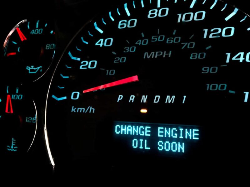 Canva Change Oil soon warning light