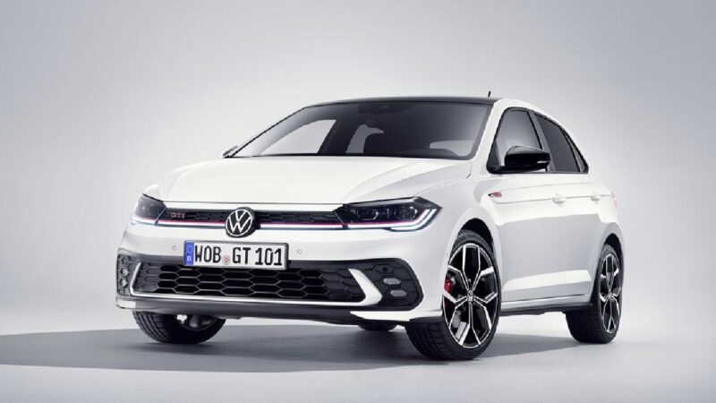 2022 Volkswagen Polo GTI front three quarter static