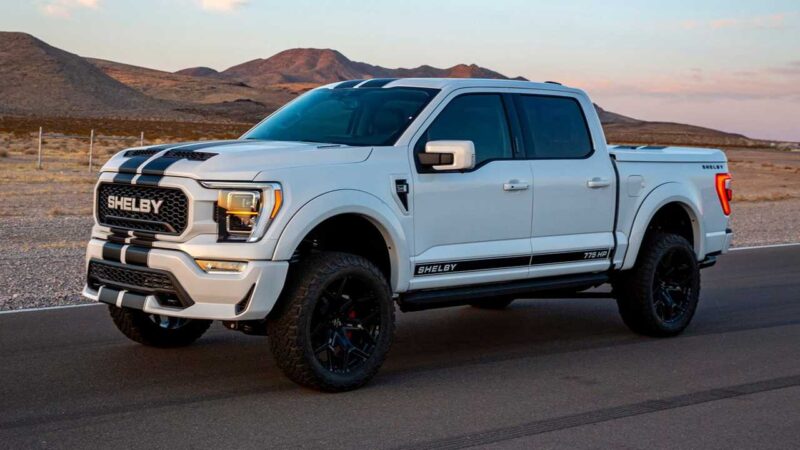 2021 shelby f 150 side view