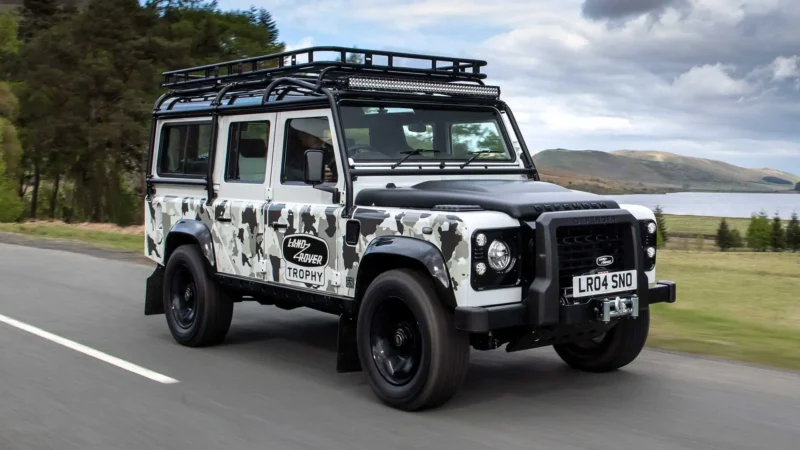 land rover classic defender works v8 trophy ii