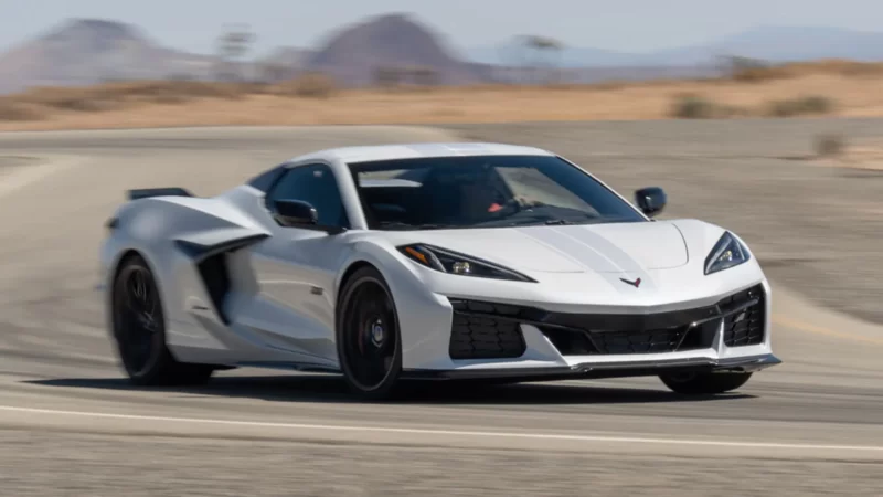 2023 chevy corvette zo6 convertible closeup motion lead